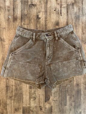 BDG Corduroy Cut-Off Carpenter Shorts